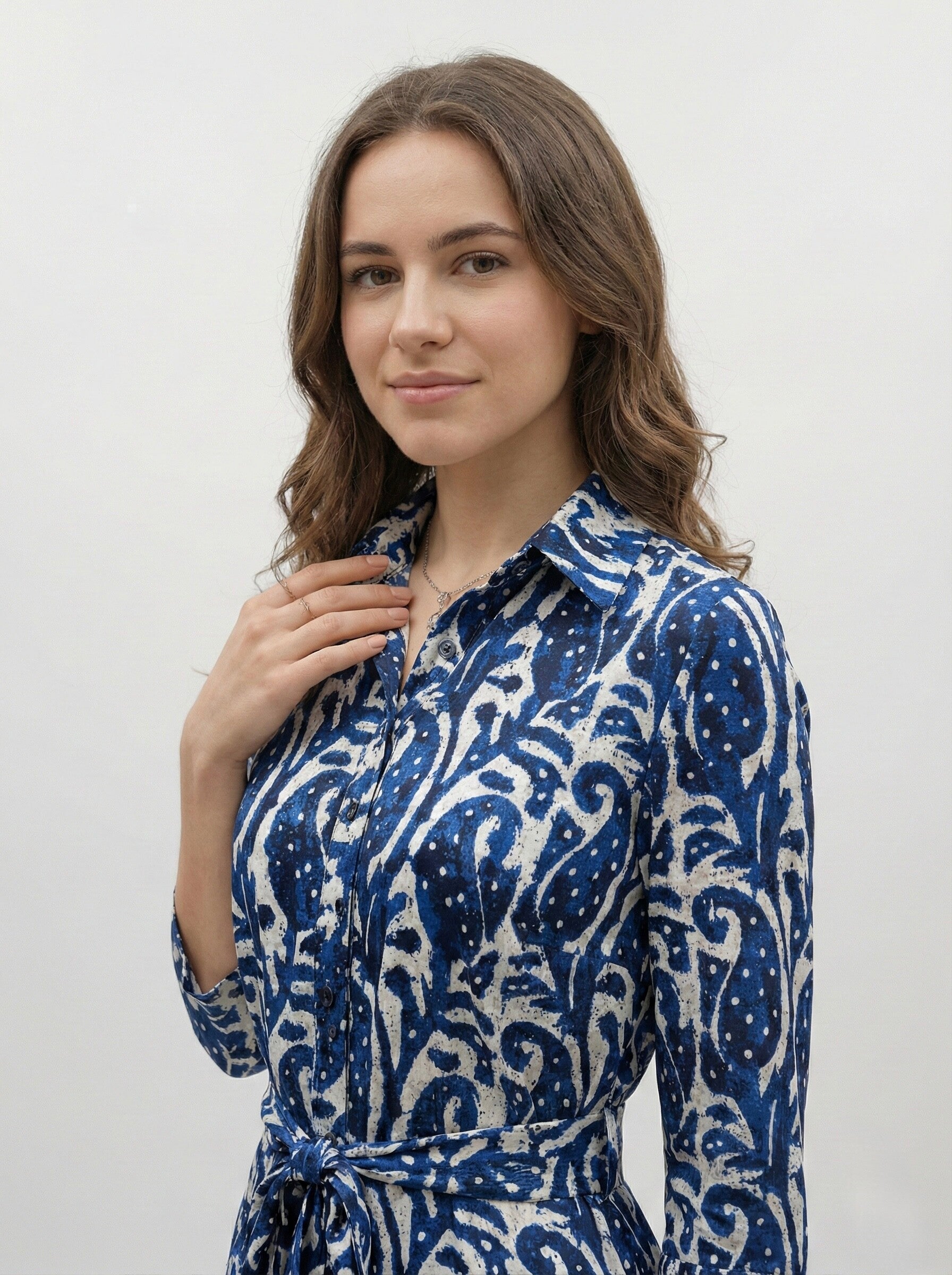 letter print tight waist shirt dress Glamaker | Dresses | Glamaker Womens White Printed Script Buttonup Shirt Dress W Pleated Waist M