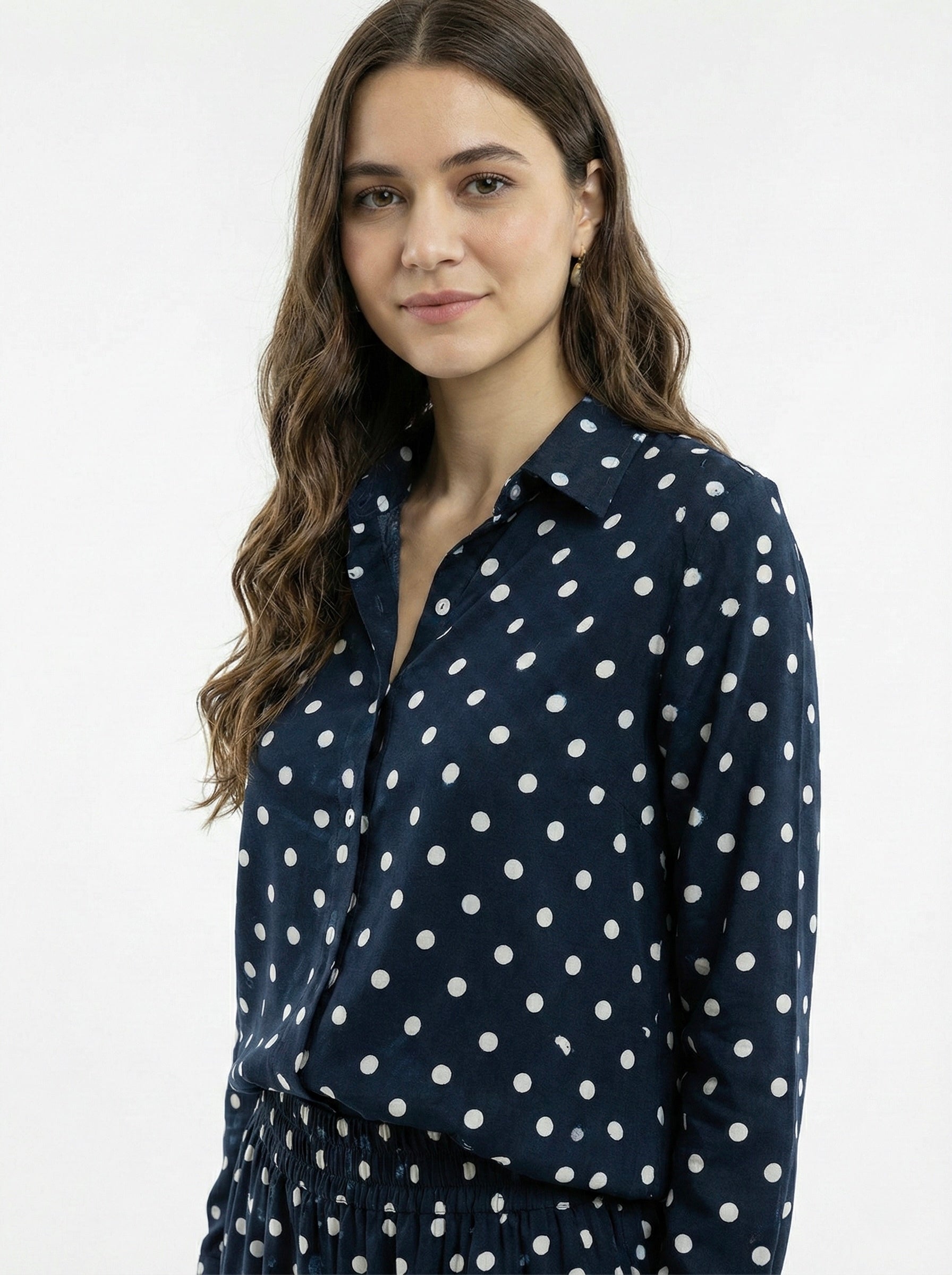 Indigo Mist: Polka Dot Co-ord Set