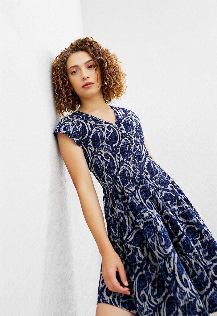 Echo V-Neck Midi Dress
